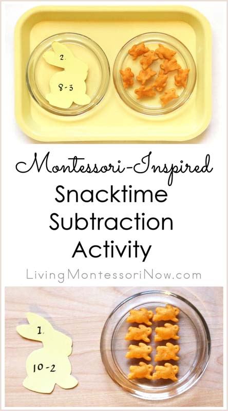 Montessori-Inspired Snacktime Subtraction Activity