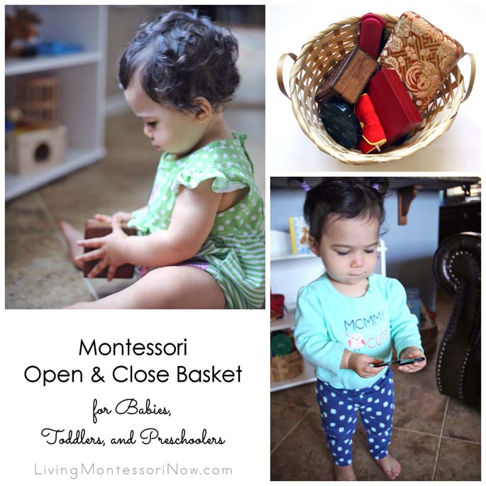 Montessori Open and Close Basket for Babies, Toddlers, or Preschoolers