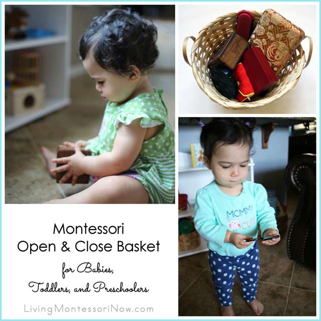 Montessori Open and Close Basket for Babies, Toddlers, or Preschoolers