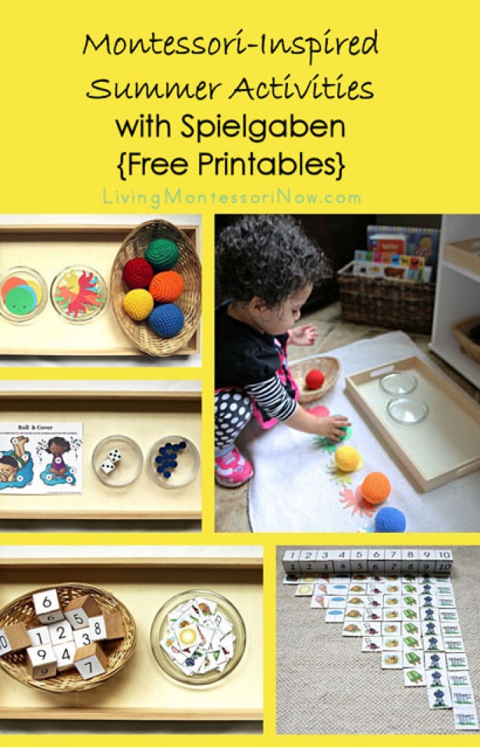 Montessori-Inspired Summer Activities with Spielgaben {Free Printables}