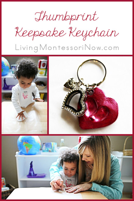 Thumbprint Keepsake Keychain