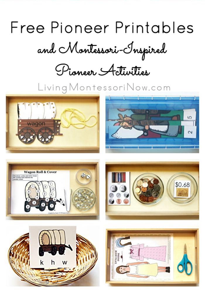 Free Pioneer Printables and Montessori-Inspired Pioneer Activities