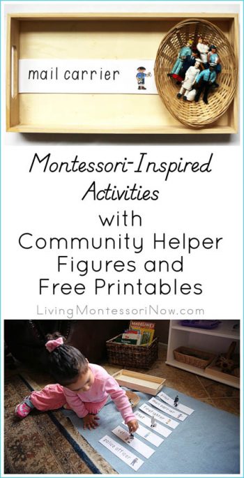 Montessori-Inspired Activities with Community Helper Figures and Free Printables
