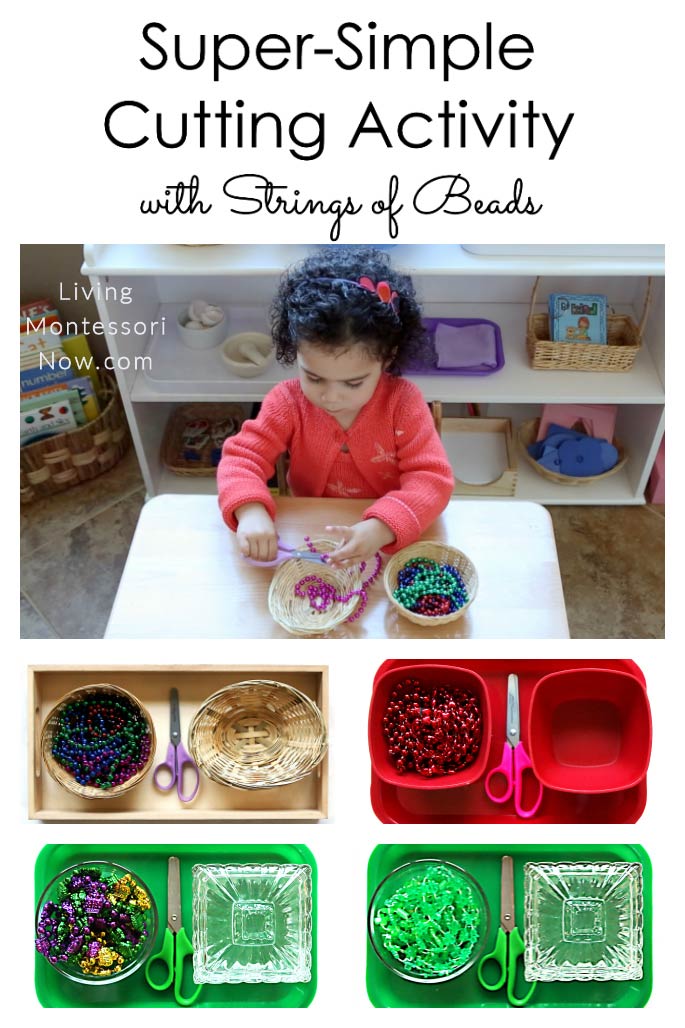 Super-Simple Cutting Activity with Strings of Beads