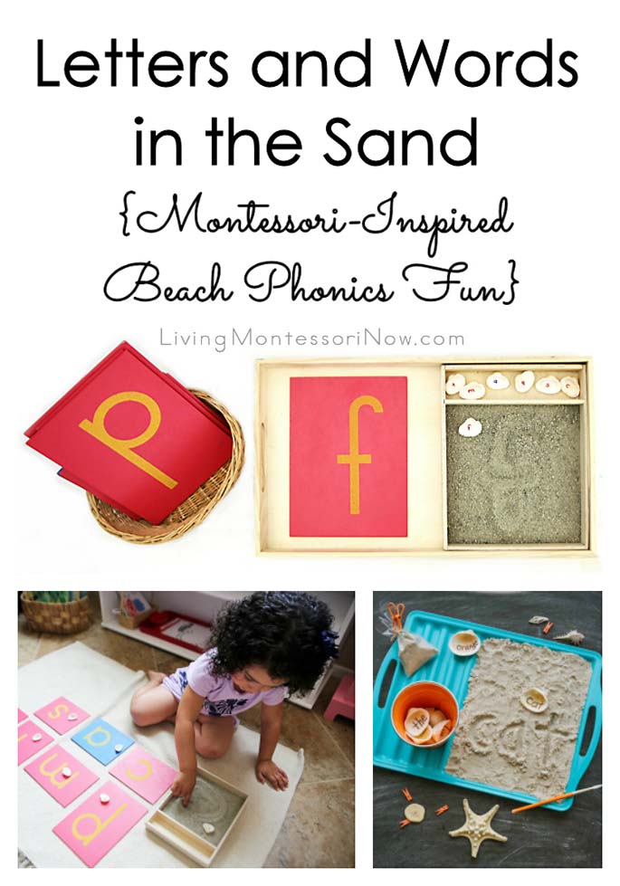 Letters and Words in the Sand {Montessori-Inspired Beach Phonics Fun}