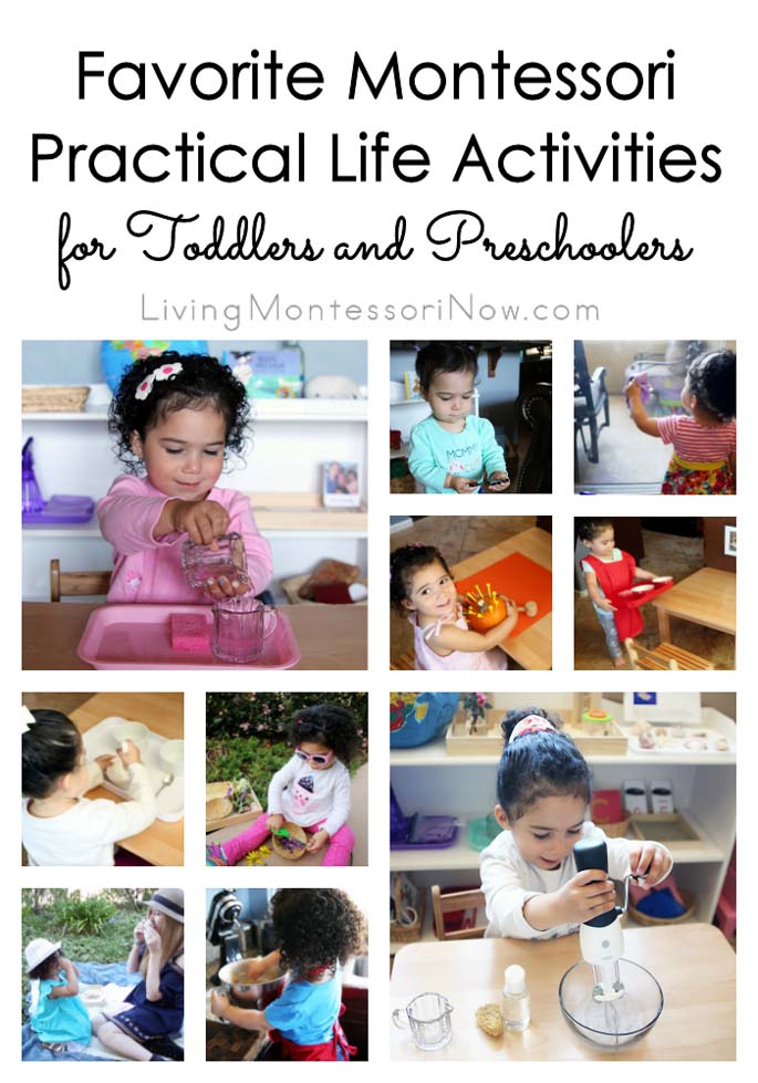Favorite Montessori Practical LIfe Activities for Toddlers and Preschoolers