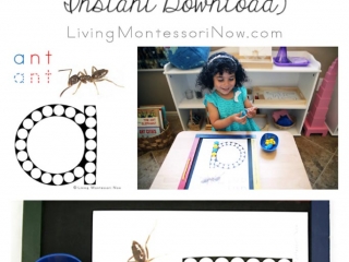 FREE Ant Do-a-Dot Printable (Montessori-Inspired Instant Downlad)