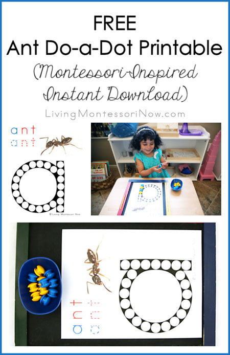 Free Ant Do-a-Dot Printable (Montessori-Inspired Instant Download)