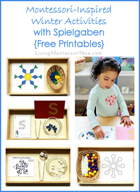Montessori-Inspired Winter Activities with Spielgaben {Free Printables}