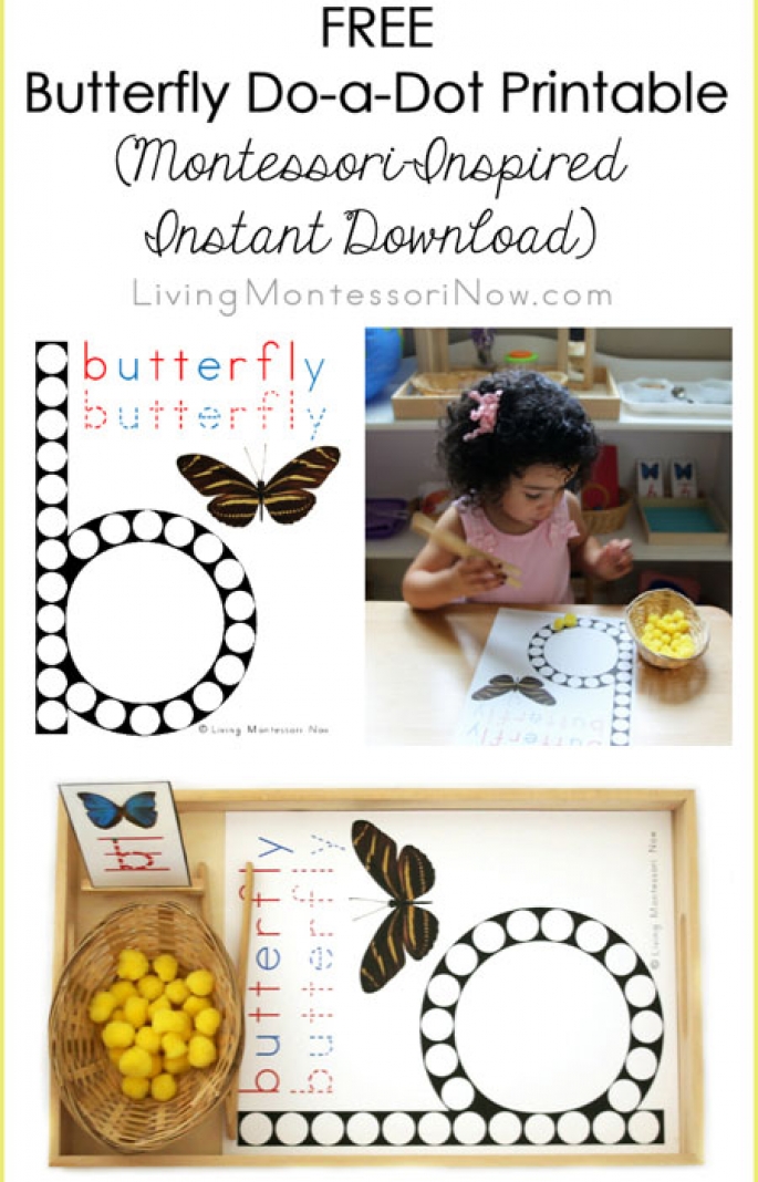 FREE Butterfly Do-a-Dot Printable (Montessori-Inspired Instant Download)