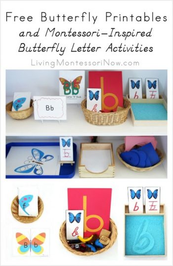 Free Butterfly Printables and Montessori-Inspired Butterfly Letter Activities