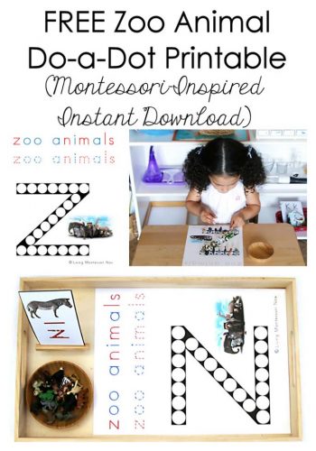 Free Zoo Animal Do-a-Dot Printable (Montessori-Inspired Instant Download)