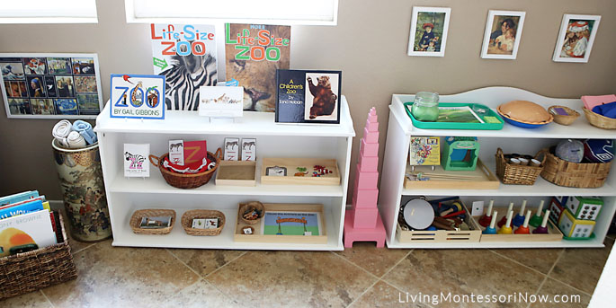 Montessori Shelves for a 3½ Year Old