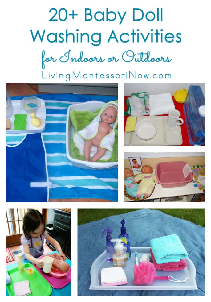 20+ Baby Doll Washing Activities for Indoors or Outdoors