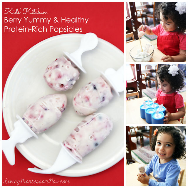Kids' Kitchen - Berry Yummy and Healthy Protein-Rich Popsicles