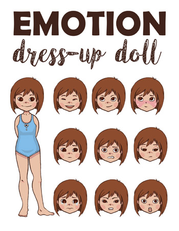 Emotion Paper Doll Kit