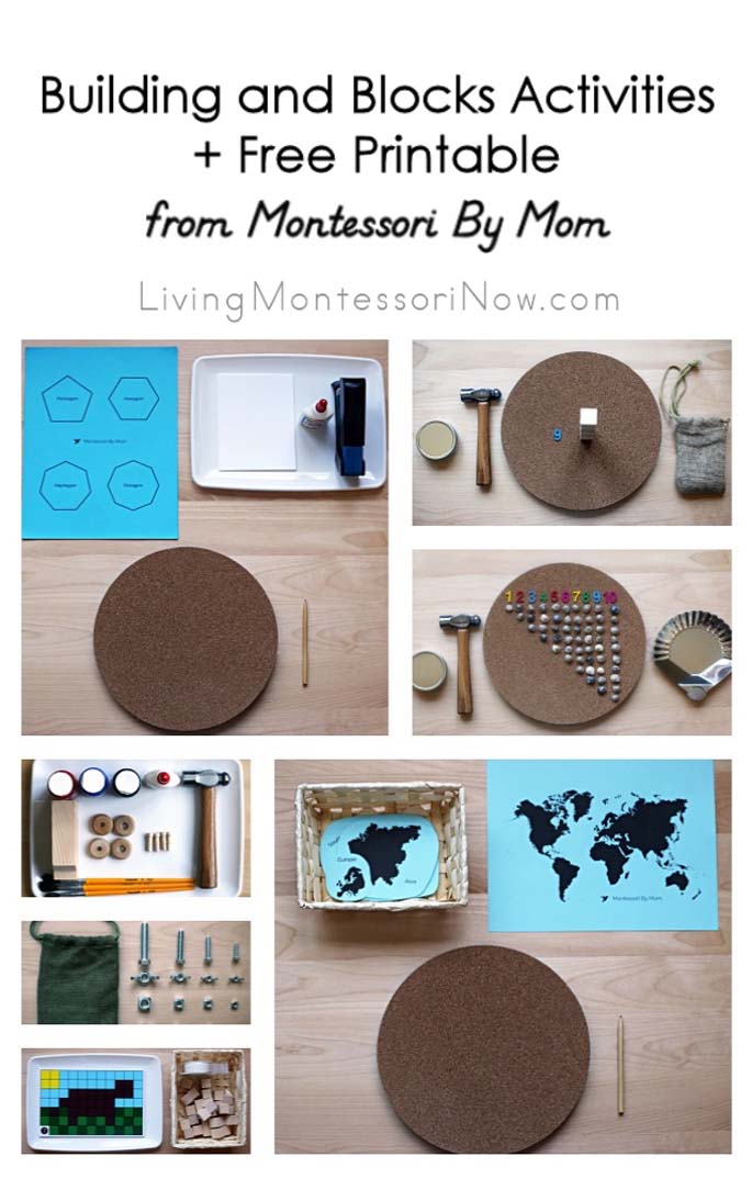 Building and Blocks Activities + Free Printable from Montessori By Mom