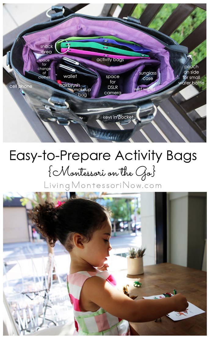 Easy-to-Prepare Activity Bags {Montessori on the Go}