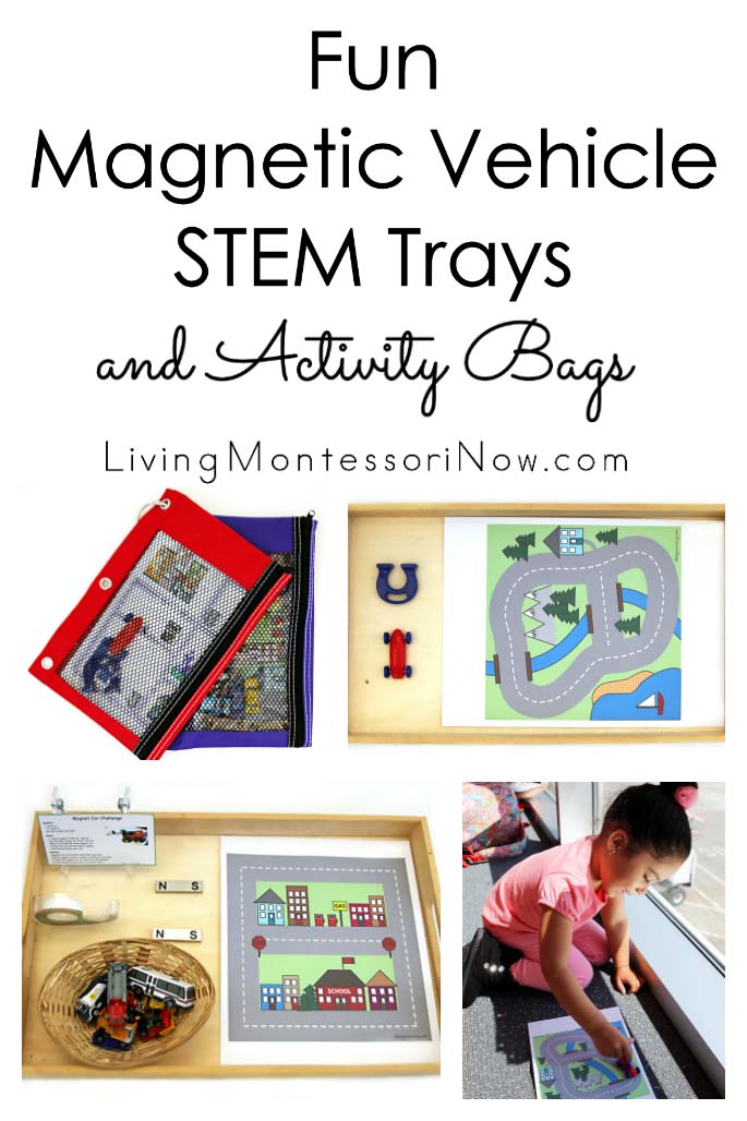 Fun Magnetic Vehicle STEM Trays and Activity Bags