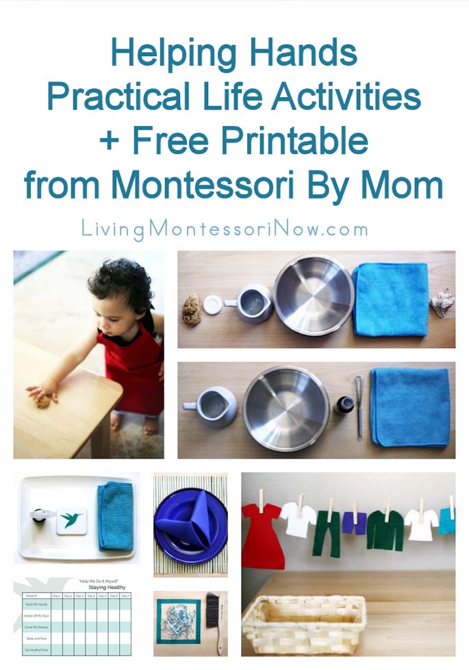 Helping Hands Practical Life Activities + Free Printable from Montessori By Mom