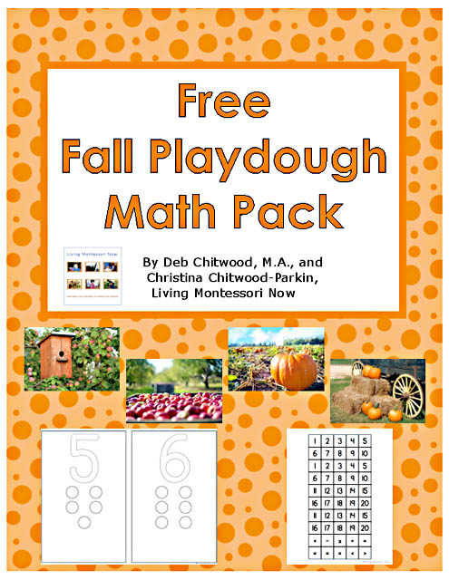 Free Fall Playdough Math Pack