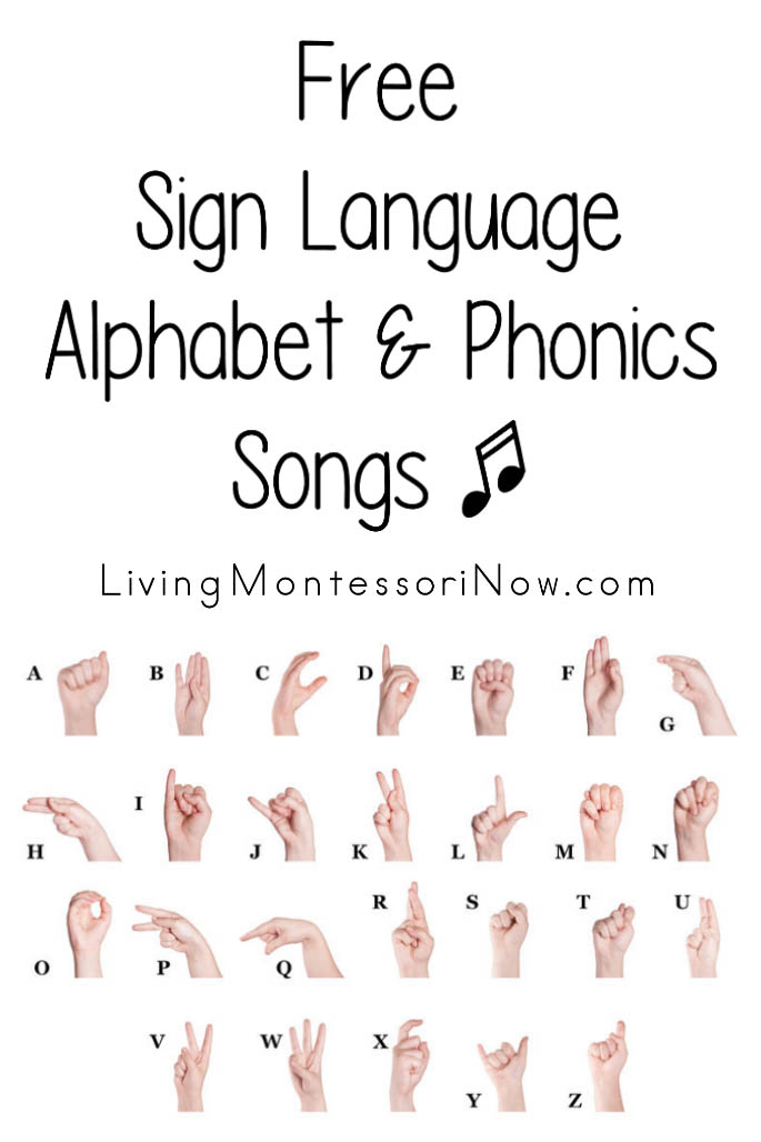 Free Sign Language Alphabet and Phonics Songs