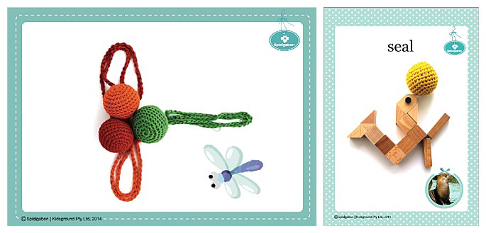 Dragonfly and Seal from Spielgaben Inspiration and Nature Cards