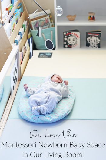 We Love the Montessori Newborn Baby Space in Our Living Room from ChristinaChitwood.com