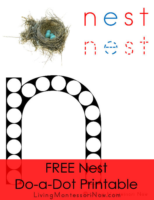 FREE Nest Do-a-Dot Printable (Montessori-Inspired Instant Download)