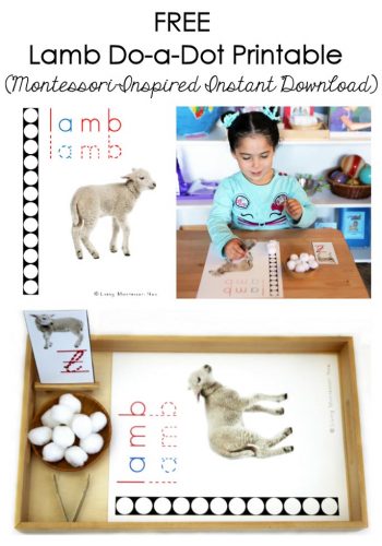 FREE Lamb Do-a-Dot Printable (Montessori-Inspired Instant Download)