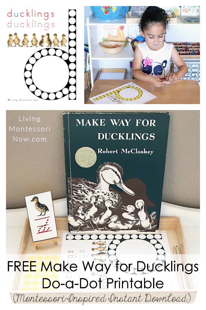 Free Make Way for Ducklings Do-a-Dot Printable (Montessori-Inspired Instant Download)