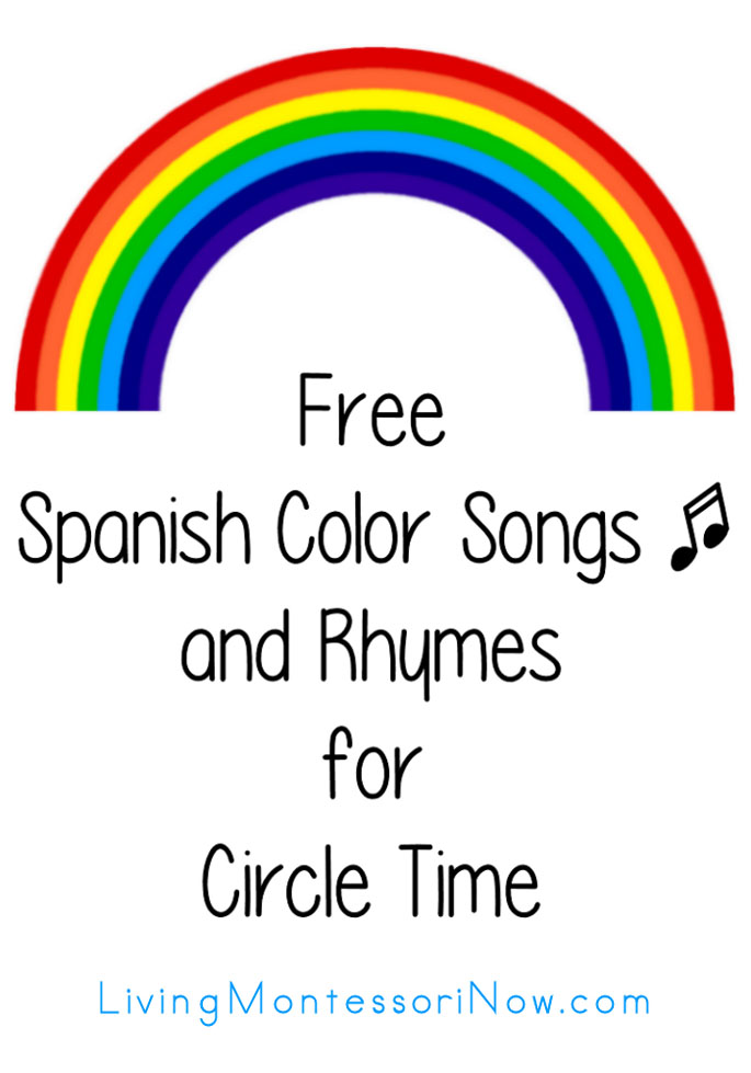 Free Spanish Color Songs and Rhymes for Circle Time