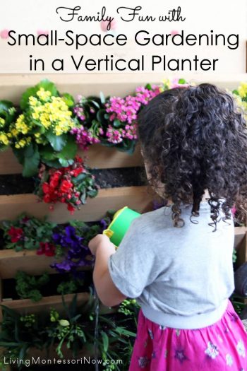 Family Fun with Small-Space Gardening in a Vertical Planter