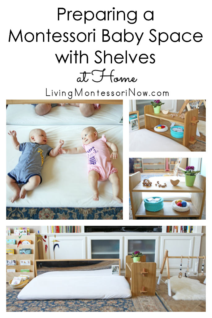 Preparing a Montessori Baby Space with Shelves at Home