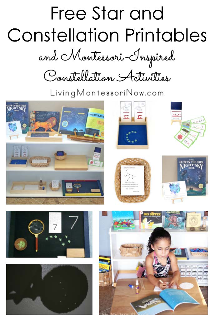 Free Star and Constellation Printables and Montessori-Inspired Constellation Activities