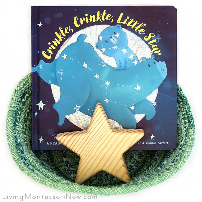 Star and Constellation Book Basket for Babies and Toddlers