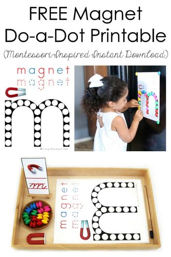 Free Magnet Do-a-dot Printable (Montessori-Inspired Instant Download)