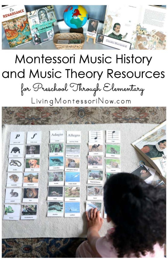 Montessori Music History and Music Theory Resources for Preschool Through Elementary