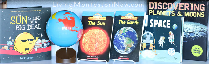 Montessori Shelf with Space Books