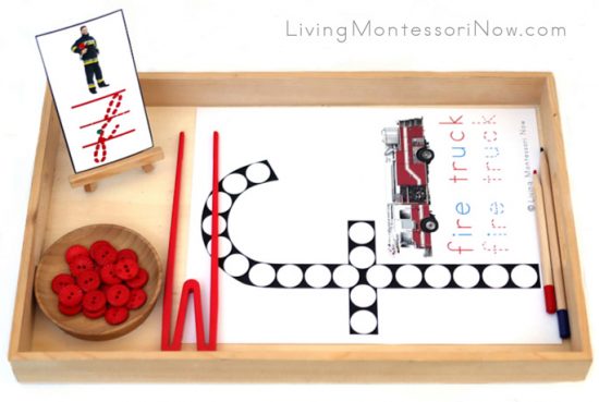 FREE Fire Truck Do-a-Dot Printable (Montessori-Inspired Instant ...