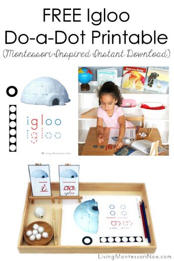 FREE Igloo Do-a-Dot Printable (Montessori-Inspired Instant Download)