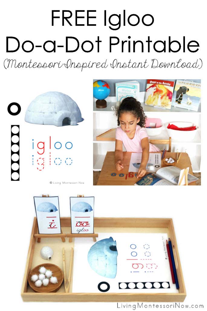 Free Igloo Do-a-Dot Printable (Montessori-Inspired Instant Download)