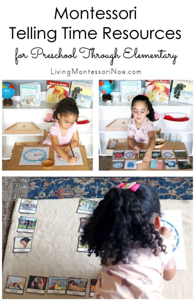 Montessori Telling Time Resources for Preschool Through Elementary