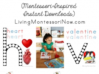 FREE Heart and Valentine Do-a-Dot Printables (Montessori-Inspired Instant Downlooads)