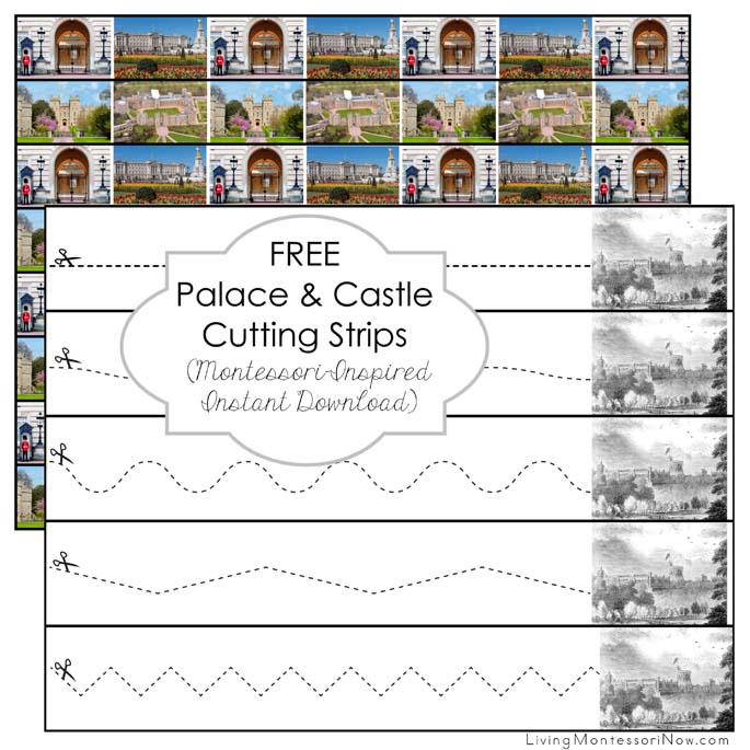 FREE Palace and Castle Cutting Strips