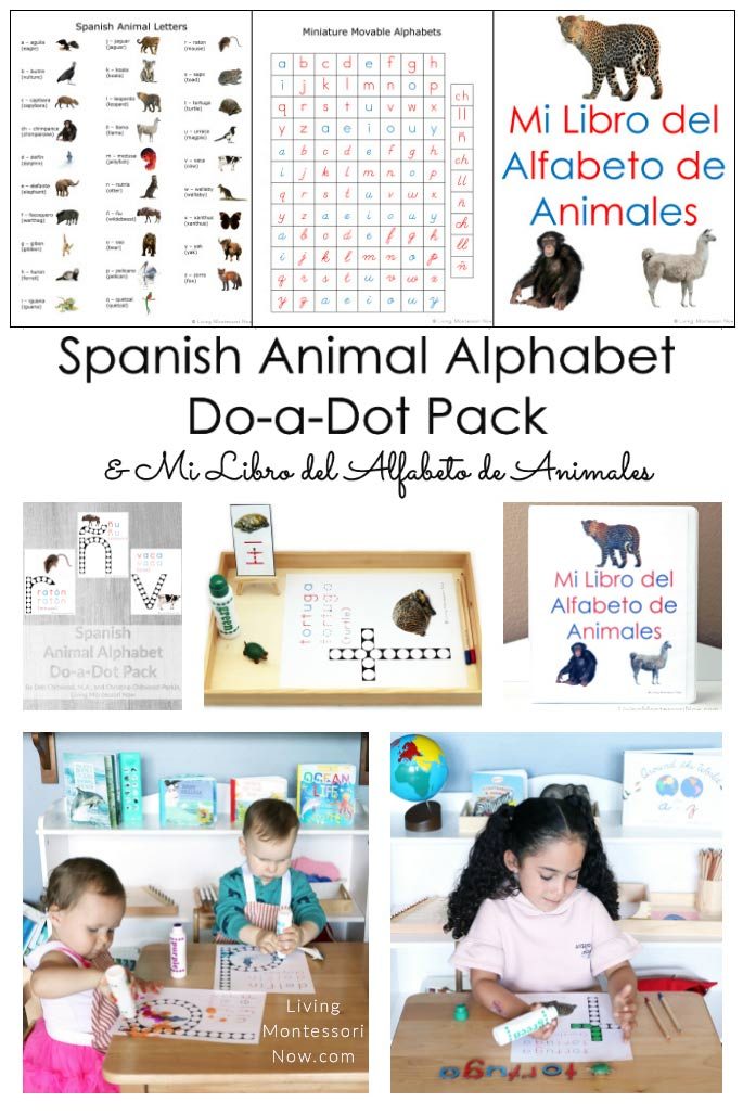 Spanish Animal Alphabet Do-a-Dot Pack and Mi Libro del Alfabeto de Animales