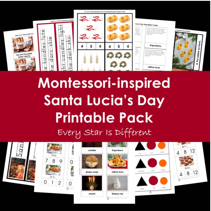 Santa Lucia's Day Printable Pack from Every Star Is Different