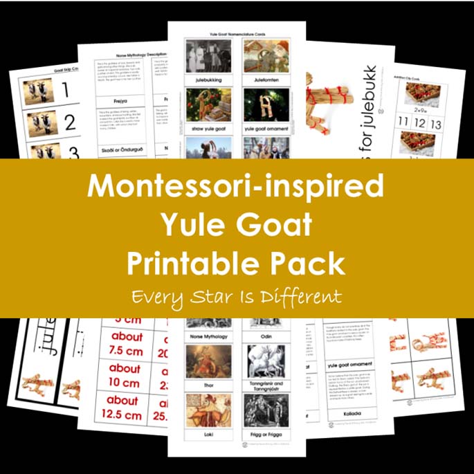 Yule Goat Printable Pack from Every Star Is Different