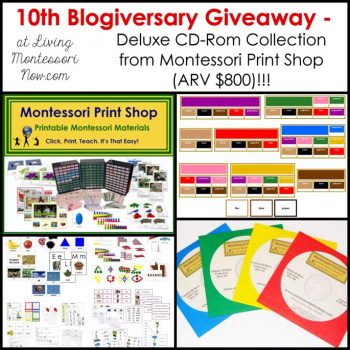 Montessori Print Shop Deluxe CD Rom Collection Giveaway (ARV $800)!!!