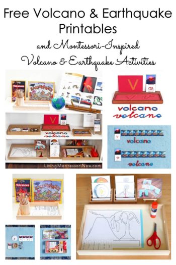Free Volcano & Earthquake Printables and Montessori-Inspired Volcano & Earthquake Activities